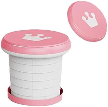 SunnySmile Travel Potty for Toddler, Portable and Foldable Toilet, Apply to Seat Emergency Toilet for Car, Camping, Outdoor, Indoor (pink, large)
