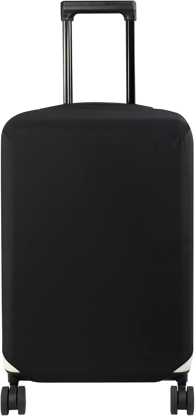 HYPER VENTURE Washable Luggage Cover - Fashion Suitcase Protector Fits 31-32 Inch Luggage (Black, XL)