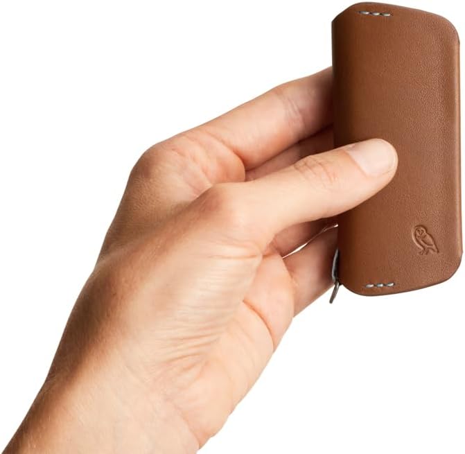 Bellroy Key Cover Plus – Third Edition (Leather Key Holder, Holds 4 – 8 Keys) - Hazelnut