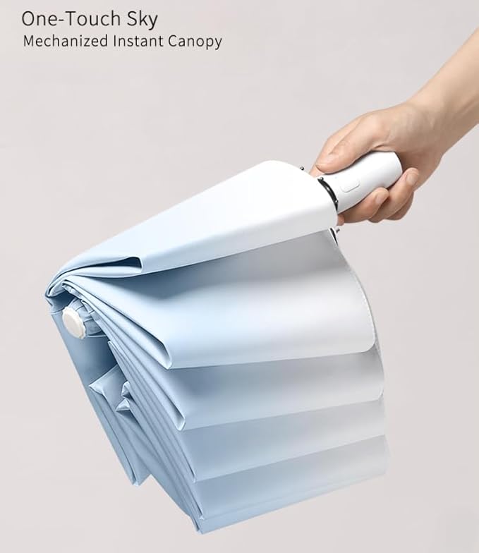 Compact Travel Umbrella - Auto Open Close Small Umbrella, Lightweight Design for Sun & Rain Protection