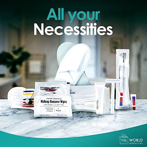 World Amenities - Bulk Makeup Remover Wipes - 25 Wipes per Bulk Pack - Resealable Packaging for Convenience