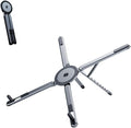 3-in-1 Folding Aluminum Alloy Laptop Stand, Height Adjustable Ergonomic Computer Riser Holder for Phone/Tablets/Computers, Portable Notebook Mount for Desk