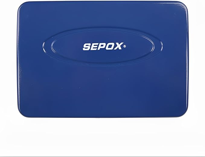 SEPOX® 4Pcs Water/Fire-Resistant Portable Security Case Lock Box Steel, Personal Travel Storage Cabinet for Small Item,3 Ft Cable and Ressetable Combination Lock for Dorm, Car, Sports, Office（Blue）