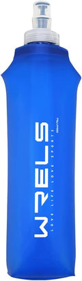 Folding Soft Flask Portable Collapsible Running Lightweight Water Bottle for Outdoor Sports,Travel with Mouthpeice Cover