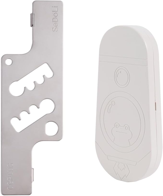 CGPLUS Security Door Stopper SEDOLI for Safe Stay, Home, Travel (Mute, Ivory)