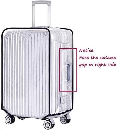 JenKin Luggage Protector Suitcase Cover PVC Waterproof Travel Suitcase Fits Most to 30"（30" (21.3" L x 13.4" W x 29.5" H)）