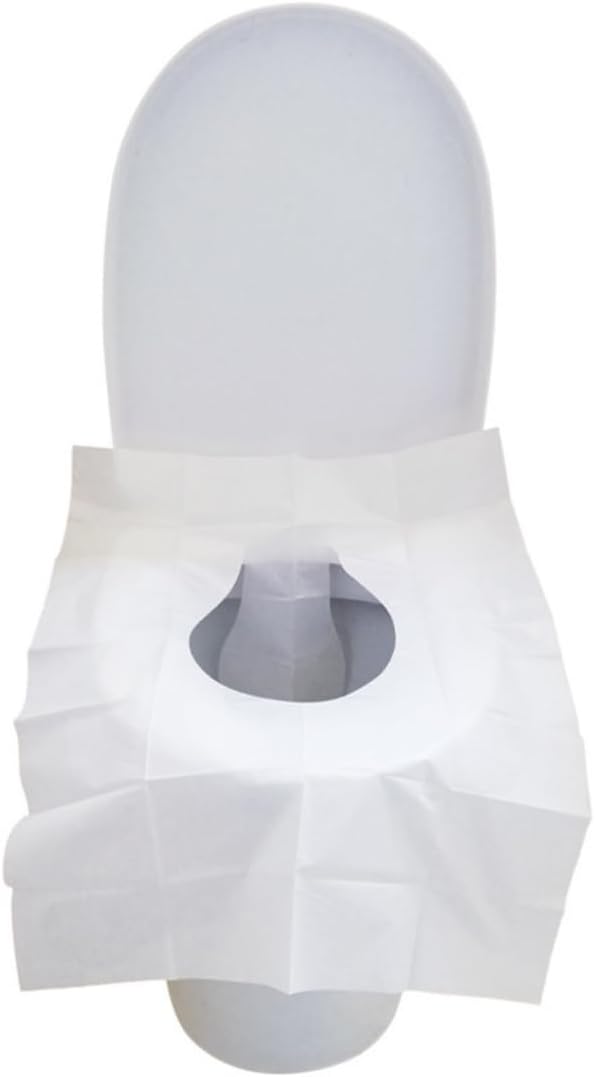 Toilet Seat Cover Paper Flushable (40 Pcs) ，Thickening, Enlarging- Flushable - 22x16.54" (Half-Fold)