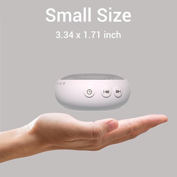 Sleep Sound Machine White Noise Machine with 32 Calming Sounds 36 Volume Levels Pink Brown Noise Machine for Baby Kid Adult with 4 Timer Noise Canceling Machine for Office Privacy (U-White)