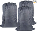 Washable Travel Laundry Bag with Drawstring (3 Pack), Large Dirty Clothes Bag Fit a Laundry Basket or Clothes Hamper, Enough to Hold 4 Loads of Laundry,26x39 inches Grey 3