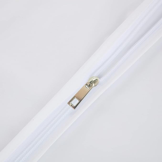 Clear Garment Bags Hanging Clothes Bags (Set of 12) for Closet Storage Plastic Bag with Zipper for Suit, Sweaters Travel Laundry Wardrobe Closet Garment Dust Cover Bags - 24'' x 48''/12 Pack