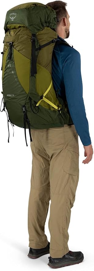Osprey Atmos AG LT 50L Men's Backpacking Backpack, Scenic Valley/Green Peppercorn, L/XL