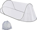 200 * 80 * 56 Large Size Mosquito Net Ultra Light Pop-up Foldable Mosquito Net Suitable for Camping Travel Terrace Bed Portable Easy and Quick Installation (1 pcs) (White)