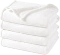 PHF Ultra Soft Fleece Blanket King Size, No Shed No Pilling Luxury Plush Cozy 300GSM Lightweight Blanket for Bed, Couch, Chair, Sofa Suitable for All Season, 108" x 90", White