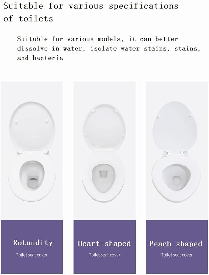 Toilet Seat Cover Paper Flushable (40 Pcs) ，Thickening, Enlarging- Flushable - 22x16.54" (Half-Fold)