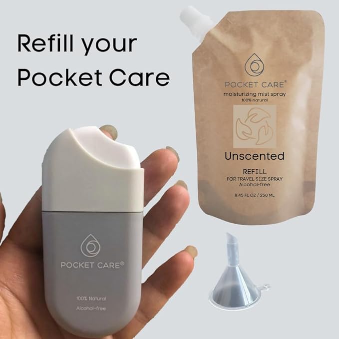POCKET CARE | 3 Pack Sport Perfume Hand sanitizer Spray 15 ml - Spray for Hands | Organic Moisturizing Spray | Travel Size - Travel Accessories | 100% natural