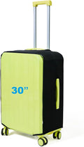 Clear Luggage Cover Protectors For Suitcases,Elastic Transparent waterproof PVC Suitcase Covers Protector Fit 20-30 Inch wheeled Luggage (30")