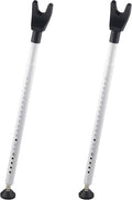 2 Pack Door Security Bar & Sliding Patio Door Lock Bar – Heavy Duty Adjustable Door Stopper for Home, Apartment, Hotel Travel – No Tools Needed, Fits Hinged & Sliding Doors, Iron Construction