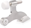 HOMOTEK 24 Pack Hinge Pin Satin Nickel Door Stopper,Adjustable Deluxe Heavy Duty Door Stopper 2-1/2"x1-3/4,with White Rubber Bumper Tips…