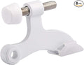 HOMOTEK 8 Pack Hinge Pin White Door Stopper,Adjustable Deluxe Heavy Duty Door Stopper 2-1/2"x1-3/4”,with White Rubber Bumper Tips