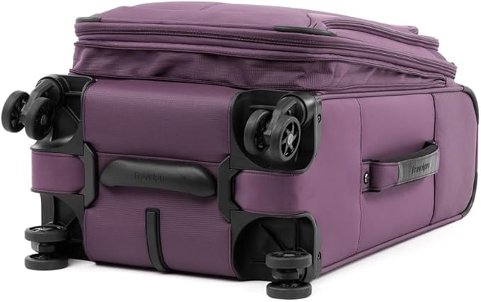 Travelpro Tourlite Softside 2-Piece Set, Expandable Luggage with 4 Spinner Wheels, Lightweight Suitcase, 21" Carry-On, 25" Checked Medium, Deep Purple