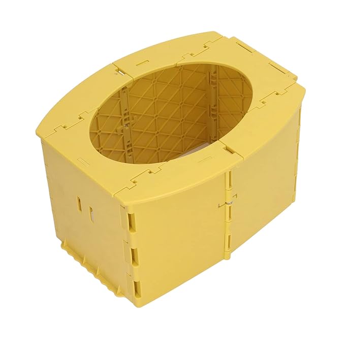 Portable Lightweight Foldable Toddler Potty Baby Toilet Camping Travel (Yellow)