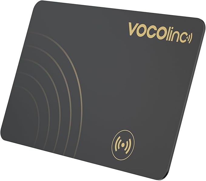 [Apple MFi Certified] VOCOlinc Air Card Tag Wallet Tracker Ultra-Thin 1.6mm, Smart Item Finder Work with Apple Find My APP (iOS Only, Android not Supported), Locator for Luggage Suitcase, Bag,Backpack
