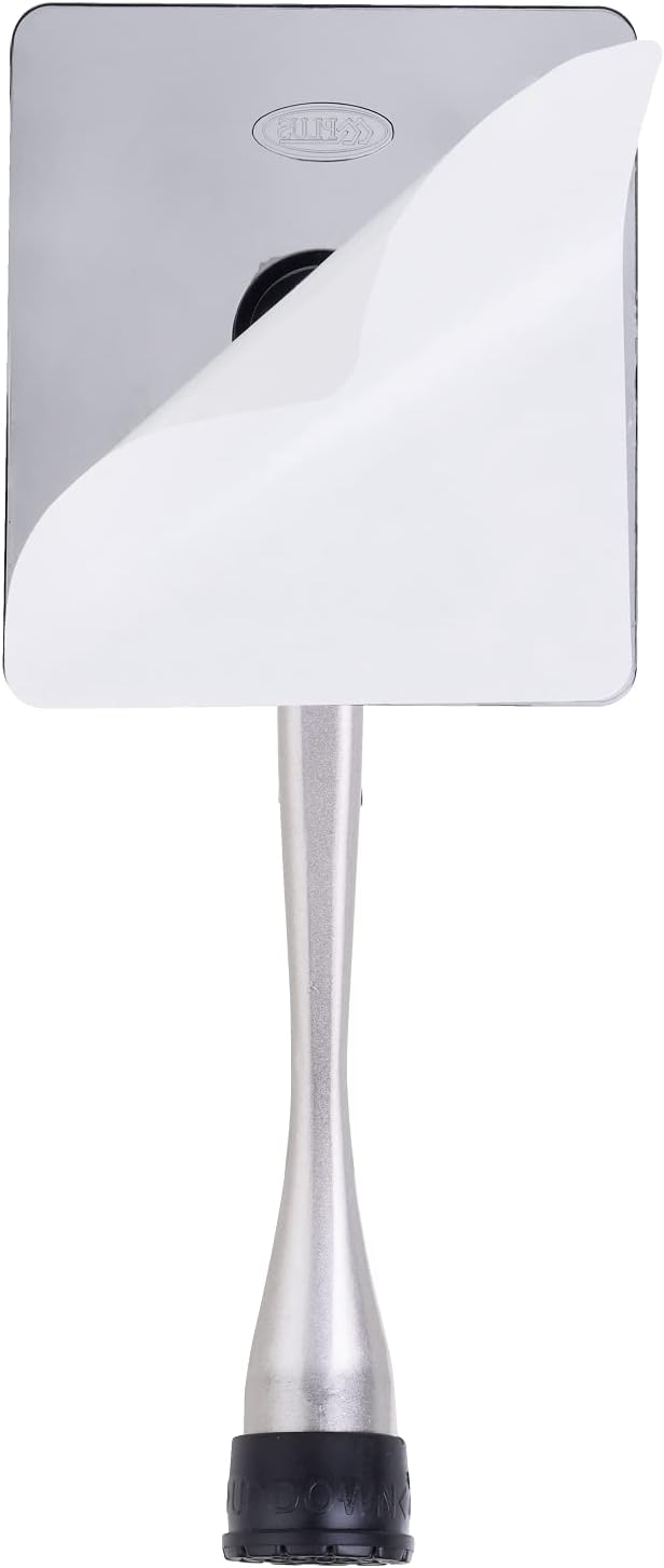 One-Touch Doorstop Adhesive Bracket (Satin Nickel, 6inch x 1pack)