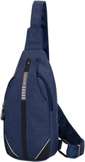 WATERFLY Small Crossbody Sling Backpack Anti Theft Backpack for Traveling Chest Shoulder Bag