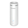 Baby Brezza SuperFast Portable Baby Bottle Warmer – 67% Faster - Travel Breastmilk Warmer and Formula Warmer - Safe, Even Heating - Up to 9oz - No Adapters, White