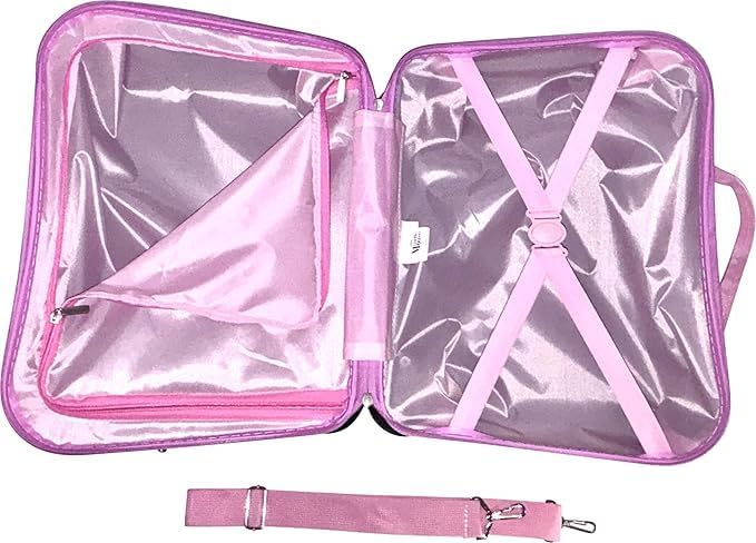 Fast Forward Ride-On 18" Suitcase For Kids/Tow-Along Toddler Carry-On Luggage With Wheels (Hello Kitty And Friends)