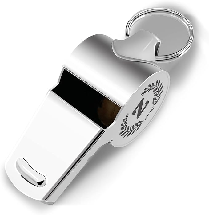 Letters Coach Gifts, Whistle for Coaches, Whistle Emergency, Thank You Coach Gifts, Coaches Whistle with Lanyard Cheer Coach Gift for Men Women Teachers Referees School Sports Coach Outdoor, Letter Z