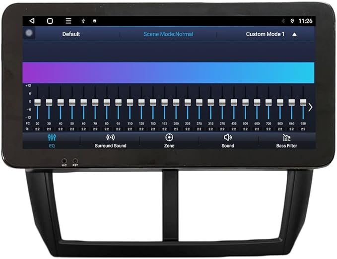 Kunfine CarPlay Android Auto Navigation Stereo GPS Radio Reverse Camera Display 10.33" QLED Touchscreen Headunit Tablet Pad Media Player for Subaru Forester 2007-2013, if Applicable Quad Core 1G+32G