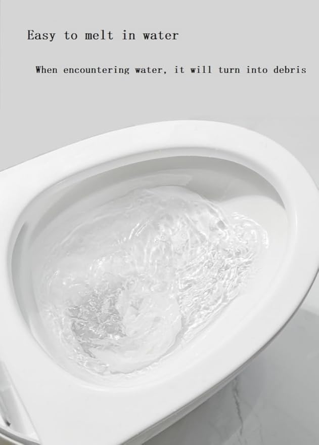 Toilet Seat Cover Paper Flushable (40 Pcs) ，Thickening, Enlarging- Flushable - 22x16.54" (Half-Fold)