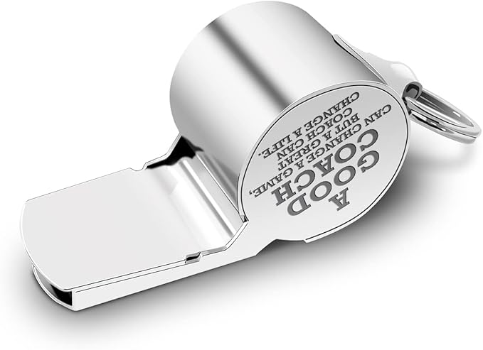 Letters Coach Gifts, Whistle for Coaches, Whistle Emergency, Thank You Coach Gifts, Coaches Whistle with Lanyard Cheer Coach Gift for Men Women Teachers Referees School Sports Coach Outdoor, Letter M