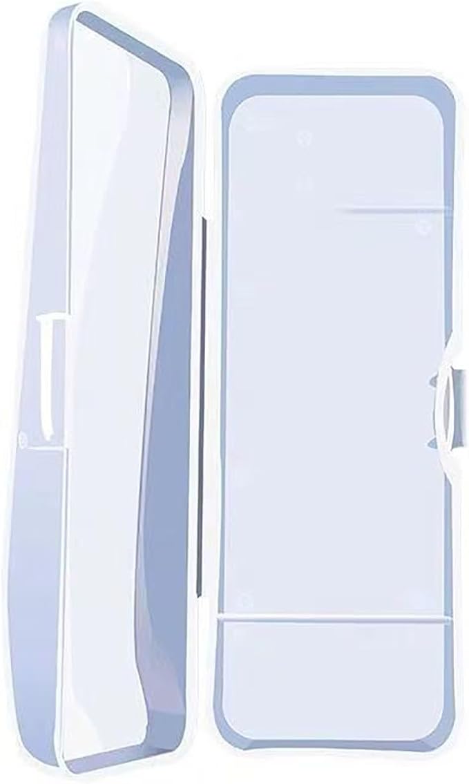 Transparent Razor Storage Case for Amazon Basics,Durable Travel Box for Razor and Accessories, Ideal for Men’s Shaving Kits