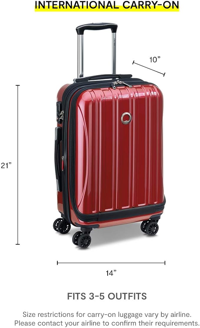 Delsey Luggage Aero 2 Piece Set (19" & 29") Spinner Suitcase (Cobalt Blue)