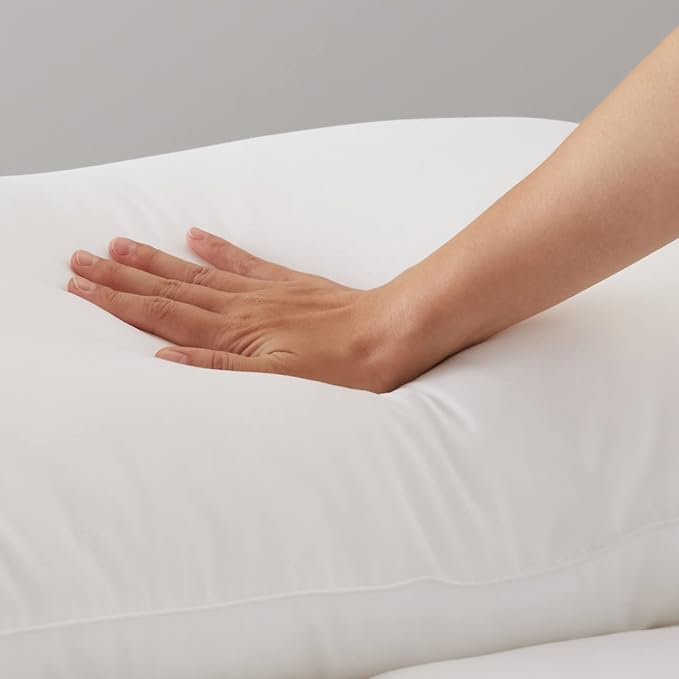 Amazon Basics Down Alternative Bed Pillows and Pillow Protector Case 2-Piece Set, 26 in x 20 in, Soft Density, Standard - Pack of 2, White