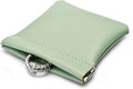 PU Leather Jewelry Travel Bag Leather Jewelry Pouch Christmas,Wedding Party Favor Gift Bag (S, Green)