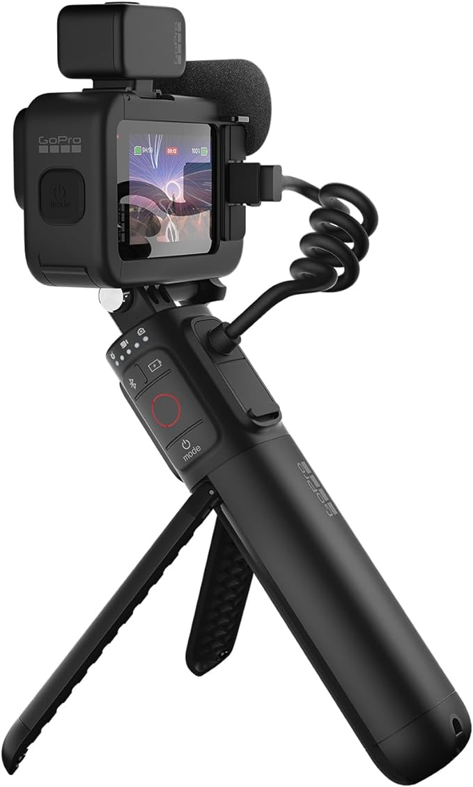 GoPro HERO12 Black Creator Edition - Includes HERO12 Black , Volta (Battery Grip, Tripod, Remote), Media Mod, Light Mod, Enduro Battery, and Carrying Case