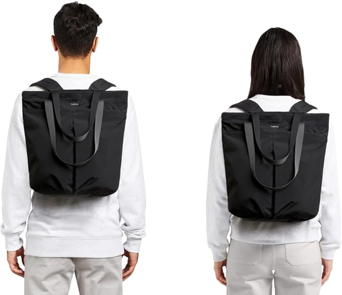 Bellroy Lite Totepack (18 liter lightweight tote bag and backpack, for beach, travel and every day) - Black