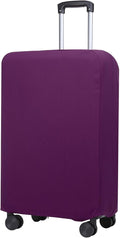 PATIKIL Luggage Cover, Suitcases Covers Elastic Carry on Cover Protector Washable Scratch-Resistant Fits 22-23 Inch Luggage for Travel Business Trips, Purple