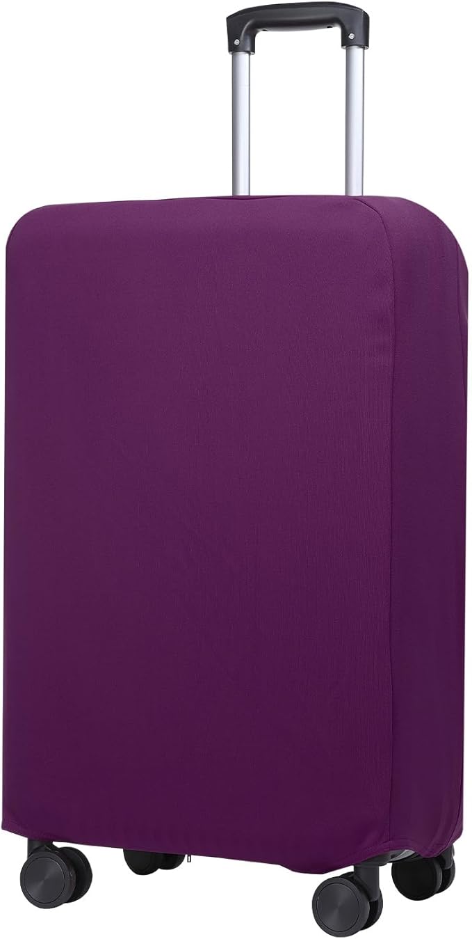 PATIKIL Luggage Cover, Suitcases Covers Elastic Carry on Cover Protector Washable Scratch-Resistant Fits 28-29 Inch Luggage for Travel Business Trips, Purple