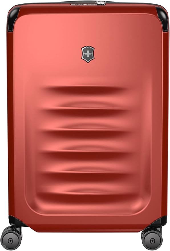 Victorinox Spectra 3.0 Expandable Medium Case - Modern Hardside Luggage - Rolling Suitcase with Spinner Wheels - Holds Travel Accessories - 81 Liters, Red