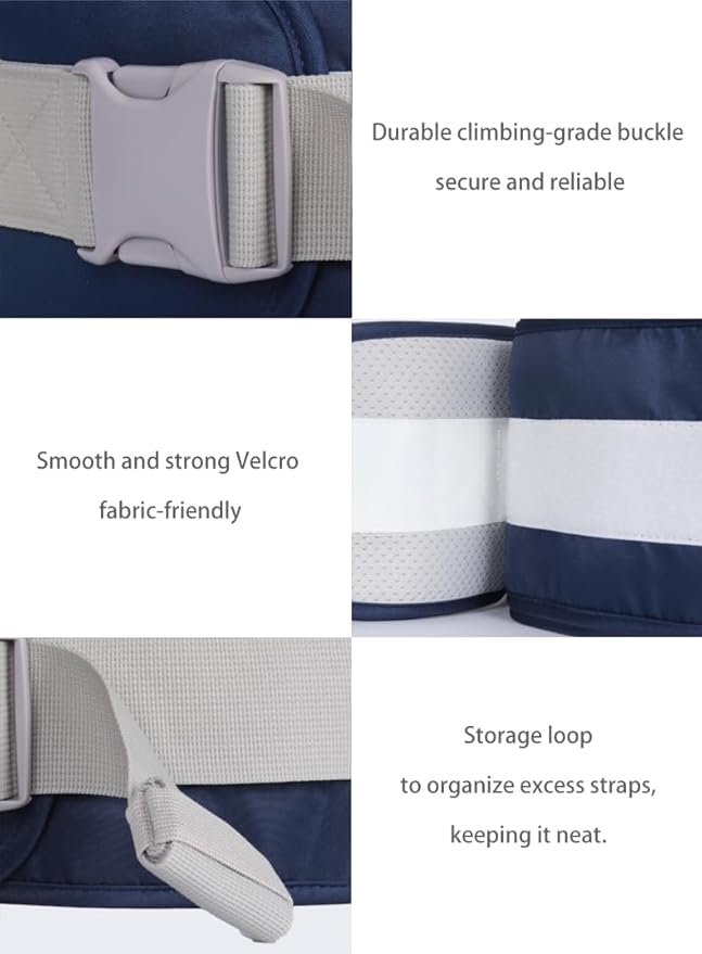 Baby Hip Seat Carrier Baby Waist Stool for Child Infant Toddler with Adjustable Strap Buckle Pocket Soft Inner Huge Storage (Red)