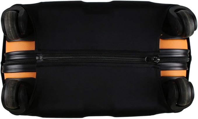 Explore Land Travel Luggage Cover Suitcase Protector Fits 18-22 Inch Case (Black, S)
