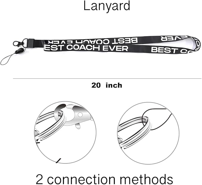 Letters Coach Gifts, Whistle for Coaches, Whistle Emergency, Thank You Coach Gifts, Coaches Whistle with Lanyard Cheer Coach Gift for Men Women Teachers Referees School Sports Coach Outdoor, Letter C