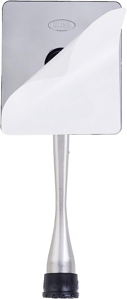One-Touch Doorstop Adhesive Bracket (White, 6inch x 2pack)