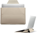 MOFT Laptop Carry Sleeve, 2-in-1 Laptop Bag & Stand for 16" MacBook Air/Pro & Dell/HP/Lenovo/Asus, Stylish Slim Computer Sleeve Bag with Expandable Storage for Computer Accessories, Beach White