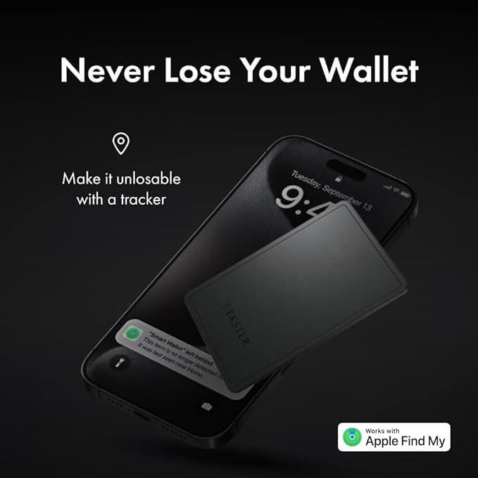 Ekster Men's Wallet PRO | RFID Blocking Parliament Leather Minimalist Wallet | Holds 14 Cards & Cash | Slim Cardholder for Men w/Push Button Designed for Quick Card Access | Black