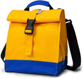 SUNNY BIRD Insulated Lunch Bag Rolltop Lunch Box Tote Lunchbox Bag for Women, Men, Boys and Girls (Yellow)